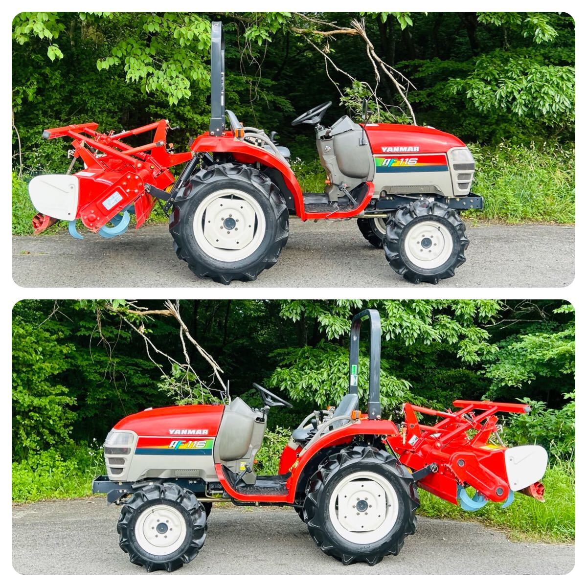 ## прекрасный товар # Yanmar трактор AF 116 # 16 лошадиные силы # 4WD # 249 час # гидроусилитель руля # обратный PTO# автоматика горизонтальный # резервная копия # скоростей #pompa##