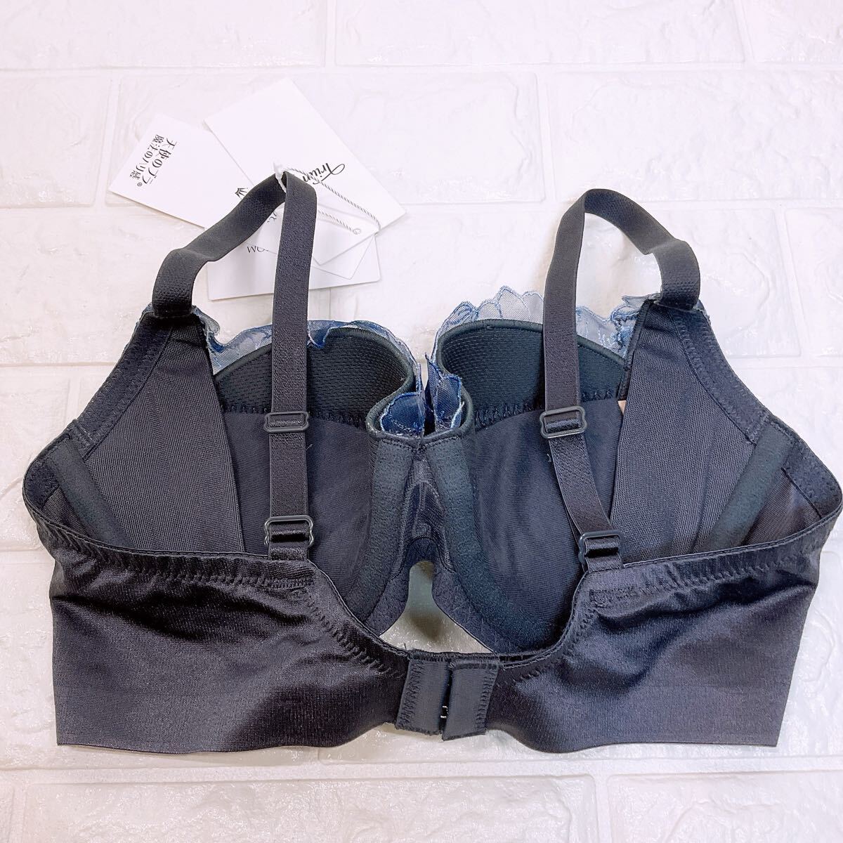 新品　トリンプ　天使のブラ 魔法のハリ感596 ブラジャー　D70 ブルー_画像5