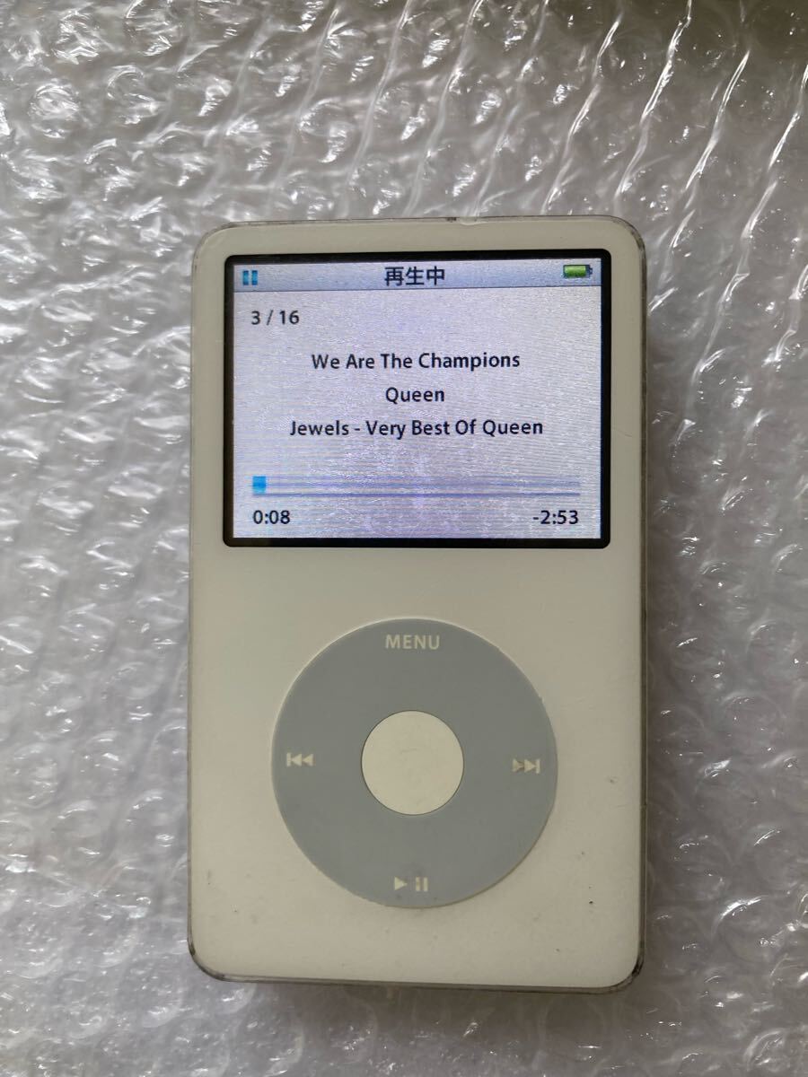 iPod classic 5世代 HDD30GB → SSD128GB&バッテリー交換済み　歴代高音質(zhì)　iTunes同期動(dòng)作確認(rèn)済