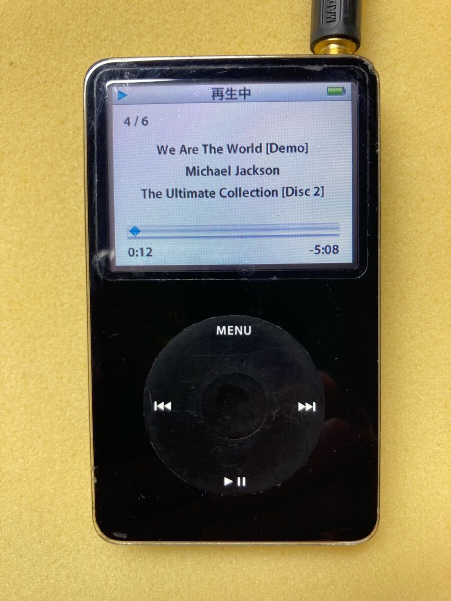 iPod classic 30GB→SSD64GB 高音質(zhì)5世代 iTunes同期動(dòng)作確認(rèn)済み　バッテリー交換済み　