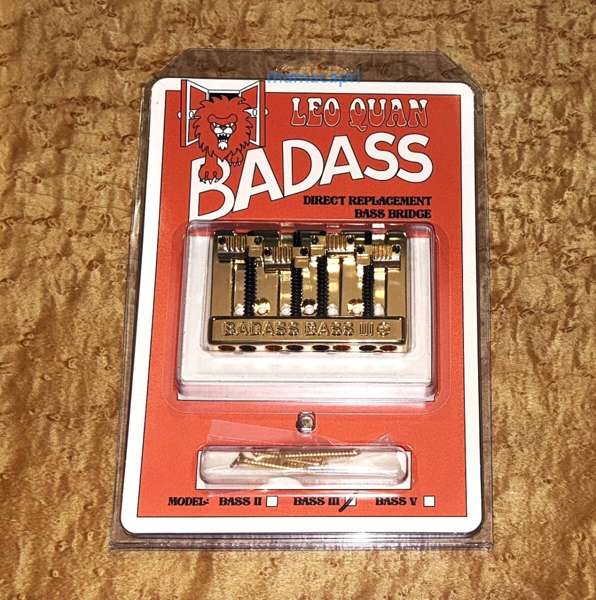 新品 Leo Quan Badass III Bass Bridge Gold 4String BB-3343-002 レオ クアン バダス3 4弦 ベース ブリッジ ゴールドALLPARTSオールパーツ_画像1