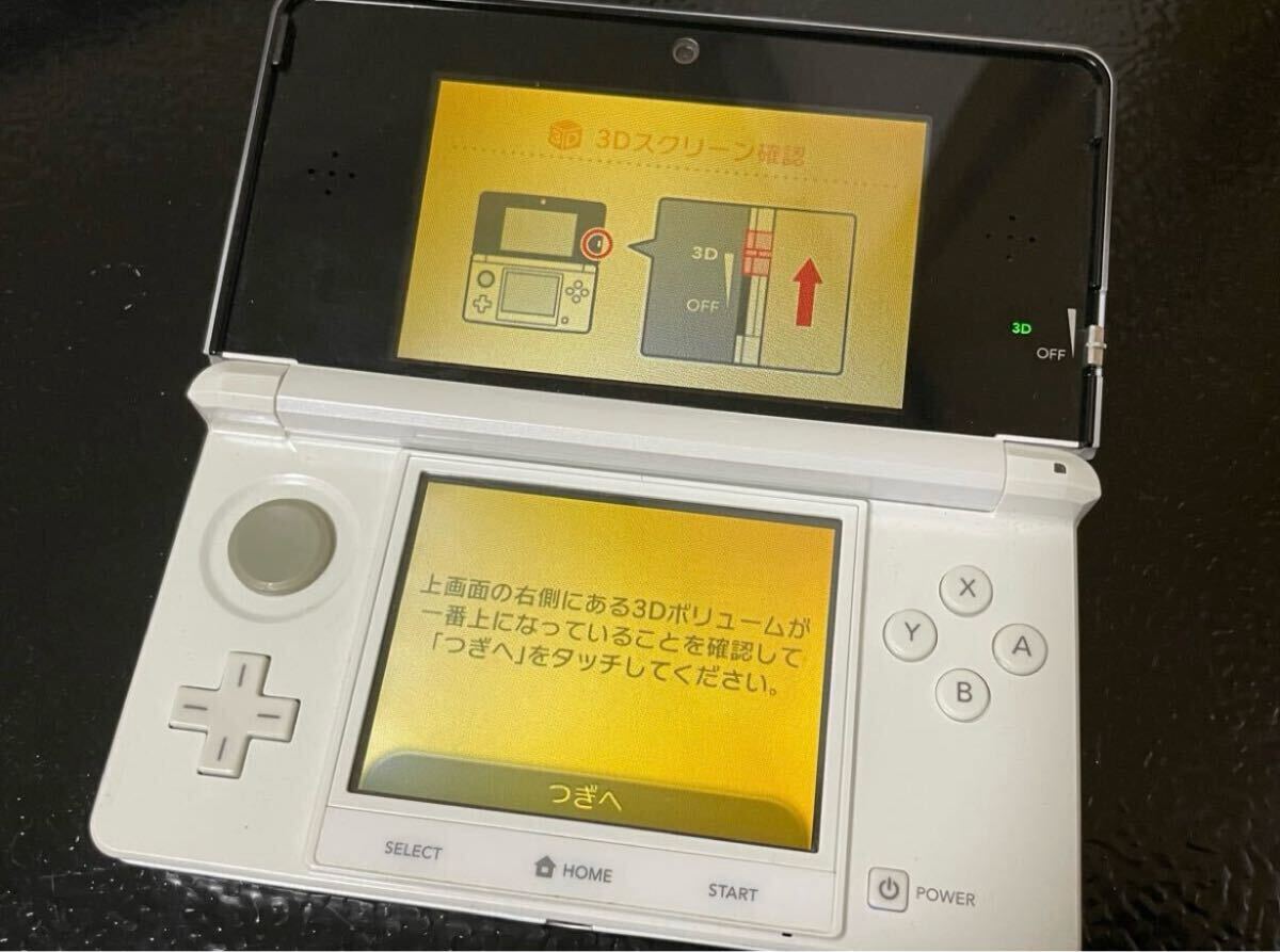 Nintendo Nintendo 3DS CTR-001 nintendo лёд белый белый экран пожелтение замечательный рабочее состояние подтверждено 