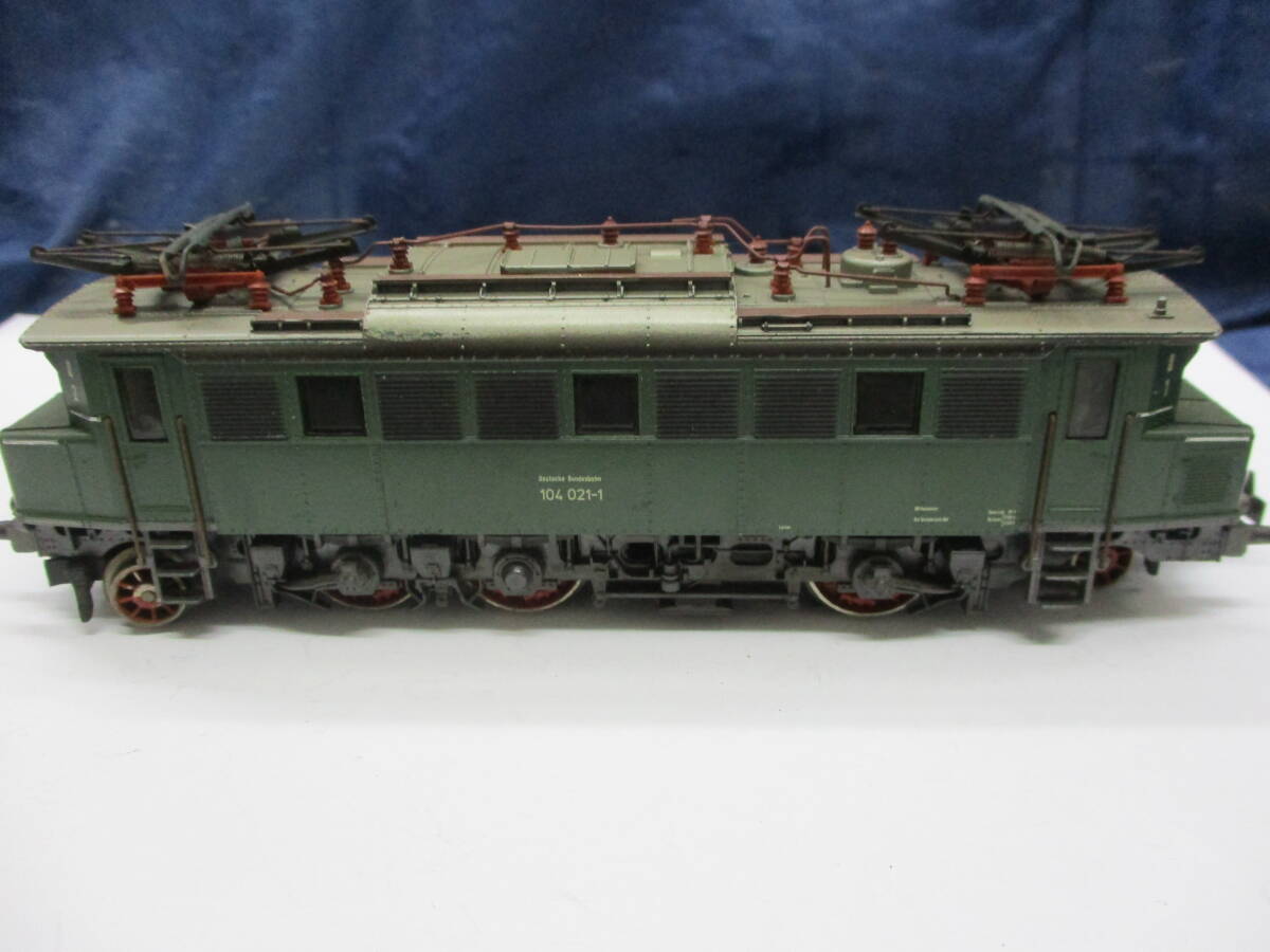 #509 HO gauge meruk Lynn 104 021-1 электрический локомотив Marklin/ работоспособность не проверялась / низ детали часть нет 