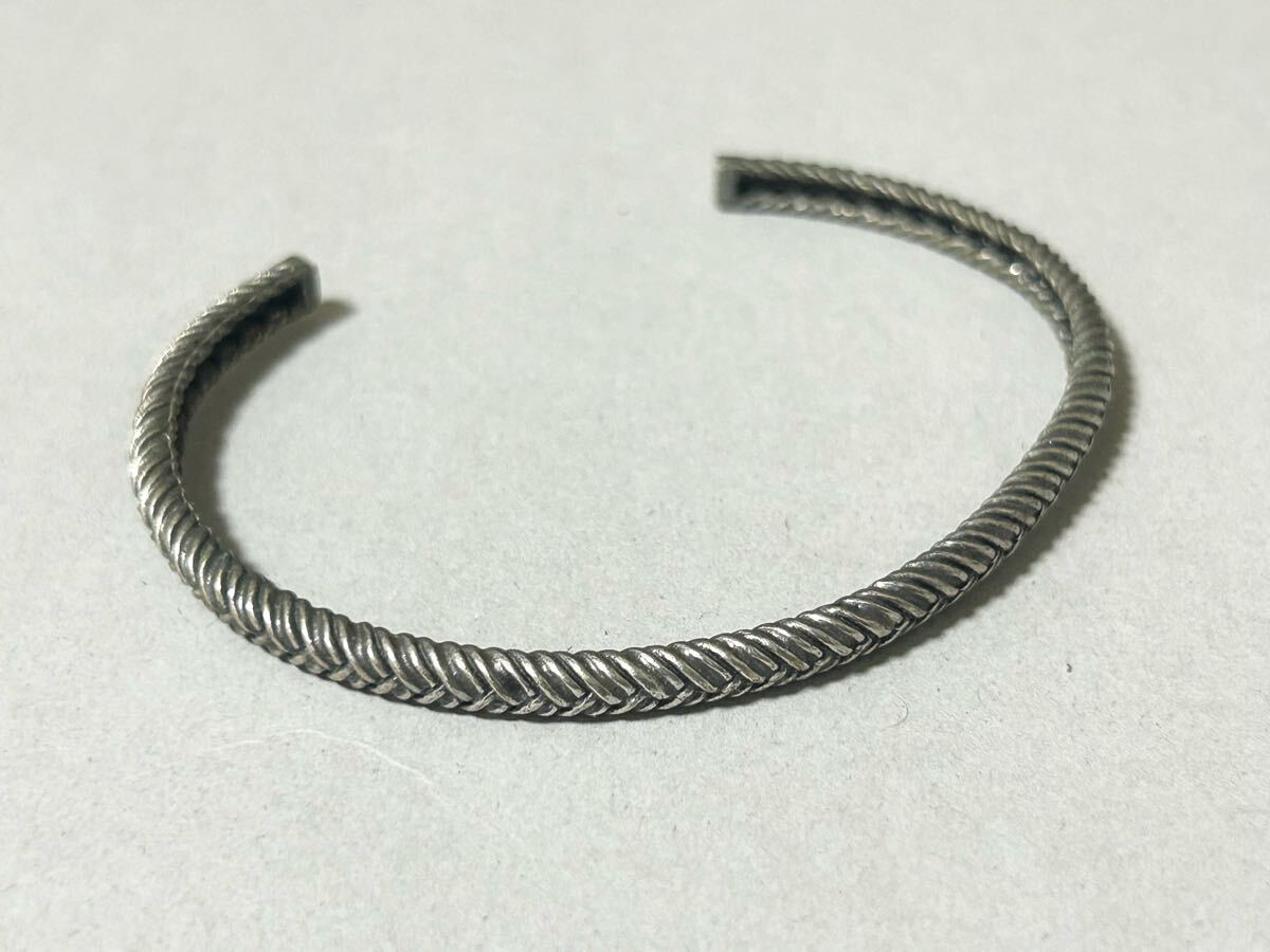 1円スタート バングル アクセサリー ブレスレット シルバー ユニセックス