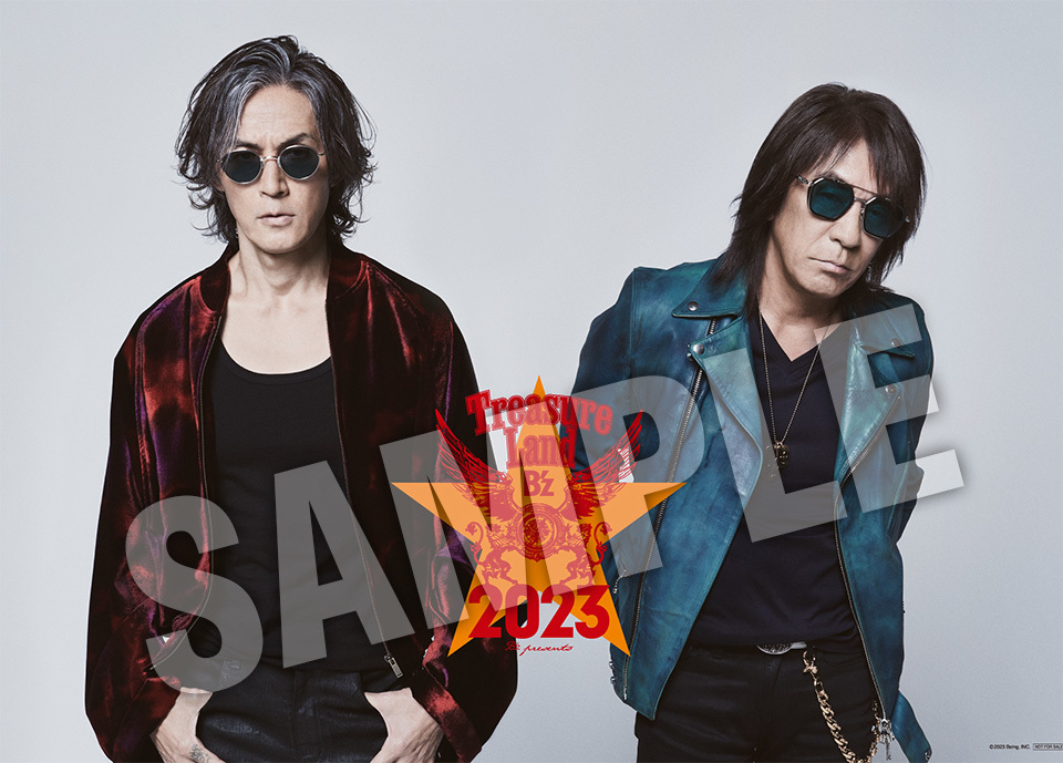 B'z [B'z presents -Treasure Land 2023-] 非売品ポスター 幕張メッセ 會(huì)場限定 稲葉浩志 松本孝弘