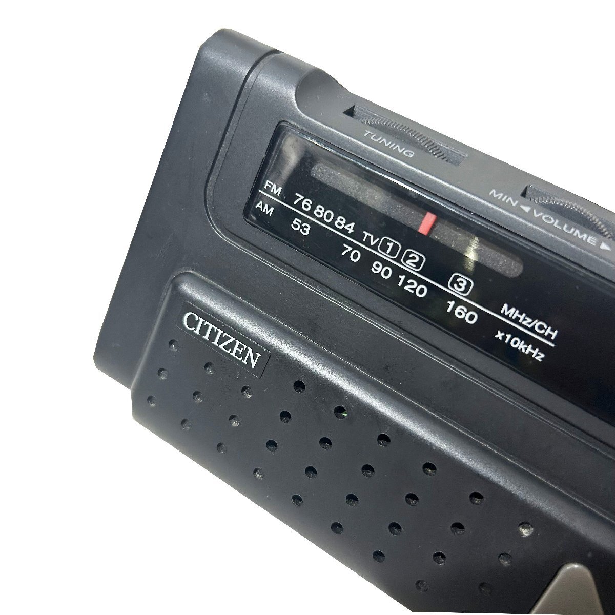 中古●CTIZEN●ラジオ ワンダーボーイスポット ブラック 放送受信機 バリ音多め FMのみ受信可 ライト点灯不可 札幌_画像3