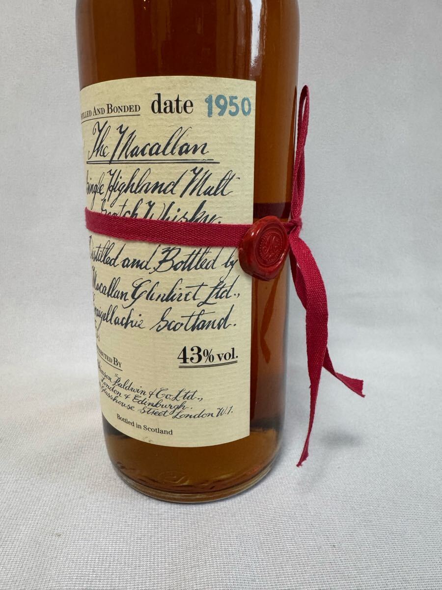 MACALLAN RED RIBBON 1950 オールドボトル マッカラン レッド MACALLAN RED RIBBON 1950 オールドボトル マッカラン レッド