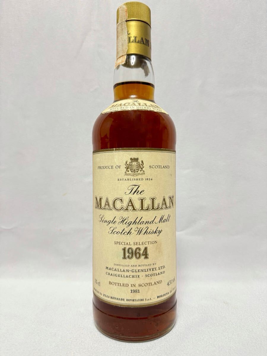 The MACALLAN 1964 SPECIAL SELECTION オールドボトル The MACALLAN 1964 SPECIAL SELECTION オールドボトル