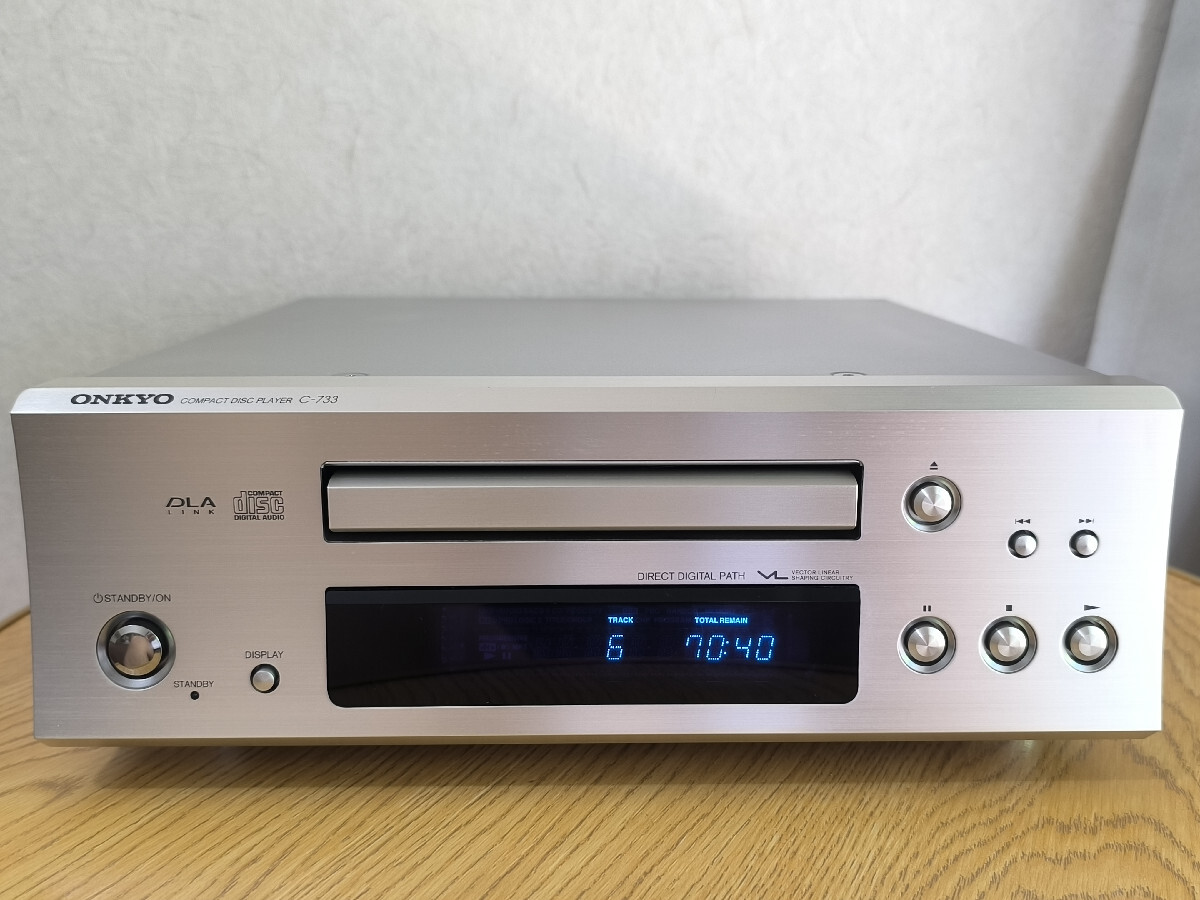??? ONKYO/オンキヨー C-733 CDプレーヤー リモコン付 ???