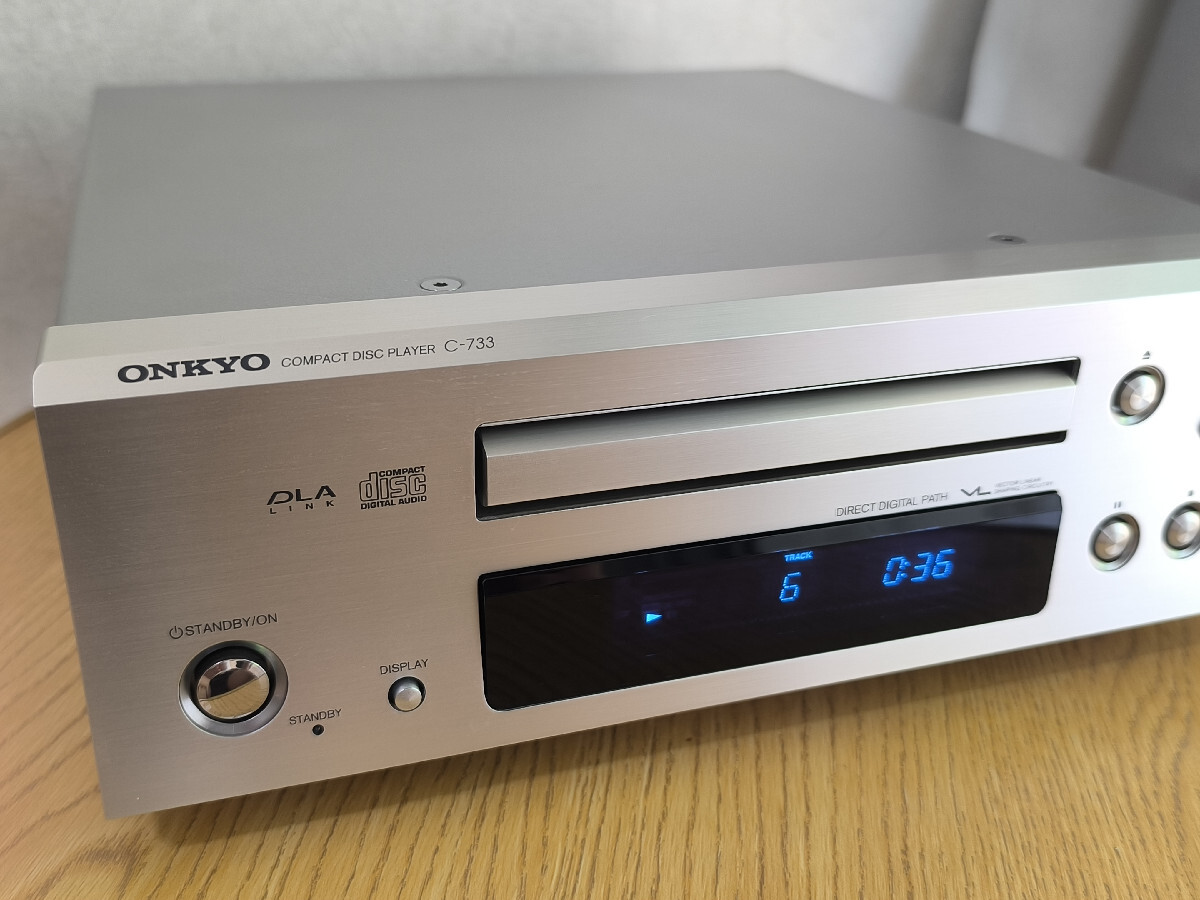 ??? ONKYO/オンキヨー C-733 CDプレーヤー リモコン付 ???