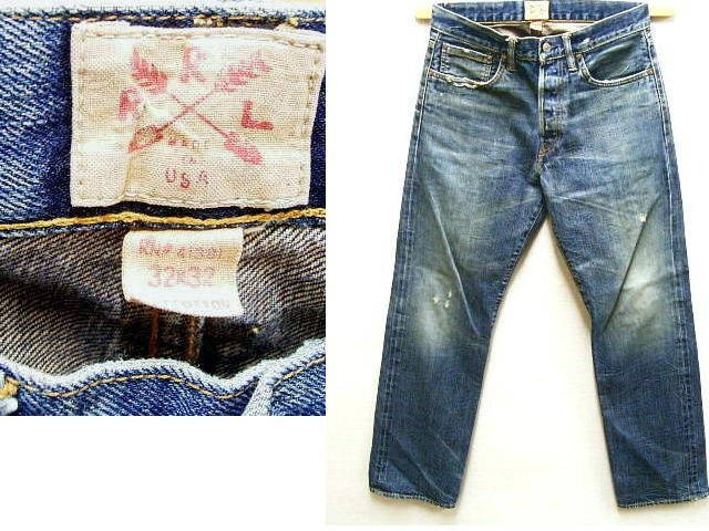 即決[W32L32]RRL 2000年代 Y2K アーカイブ ARCHIVE 00s USA制 ビンテージ アメリカ デニム パンツ■4056