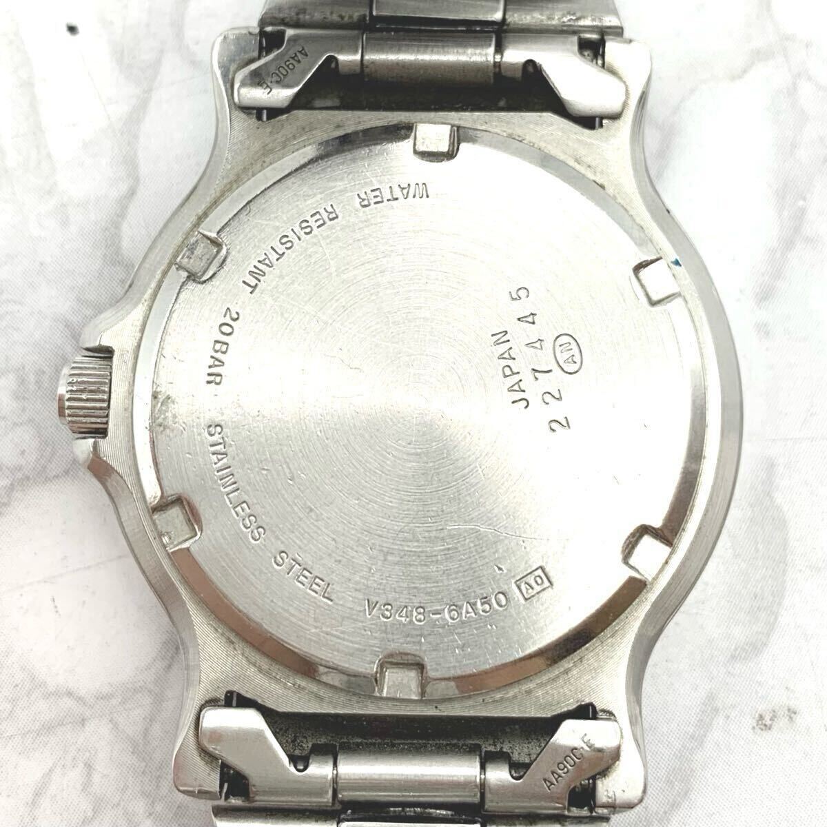 FN16058M【1000円スタート!!】ALBA アルバ SEIKO セイコー AQUA GEAR V348-6A50 QUARTZ クォーツ 腕時計