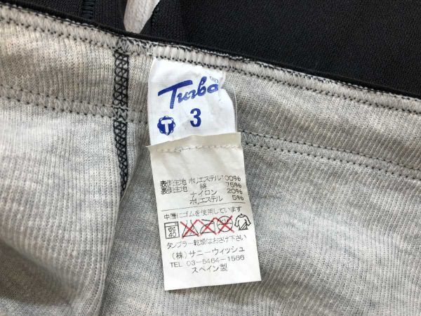 Turbo ターボ ボディーボード サーフィン サーフ ムラスポ系 クロップド ウェットスーツ パンツ ボトムス スペイン制 男女兼用 3 黒