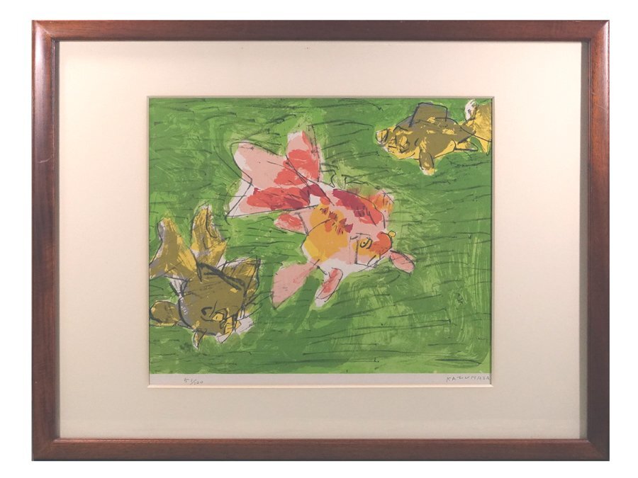 ∇花∇洋画界の巨匠【中川一政】作 リトグラフ集「日々好日」 凧