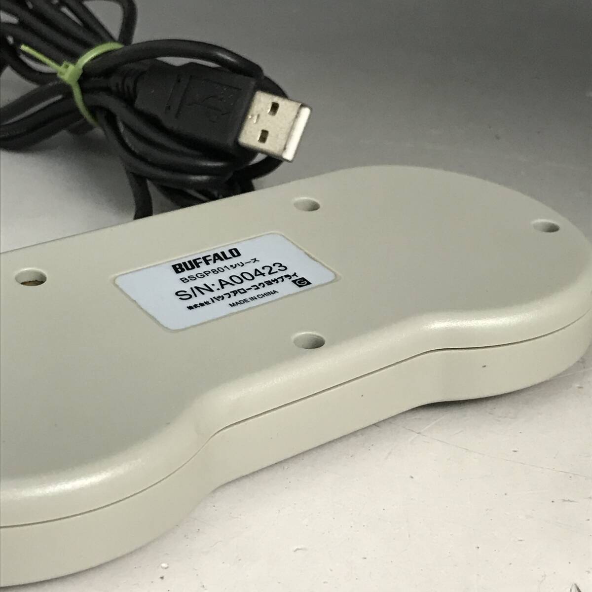 UNY36/79 BUFFALO レトロ調(diào) USB ゲームパッド 8ボタン グレー SFC スーパーファミコン コントローラー BSGP801GY Windows Android 〇
