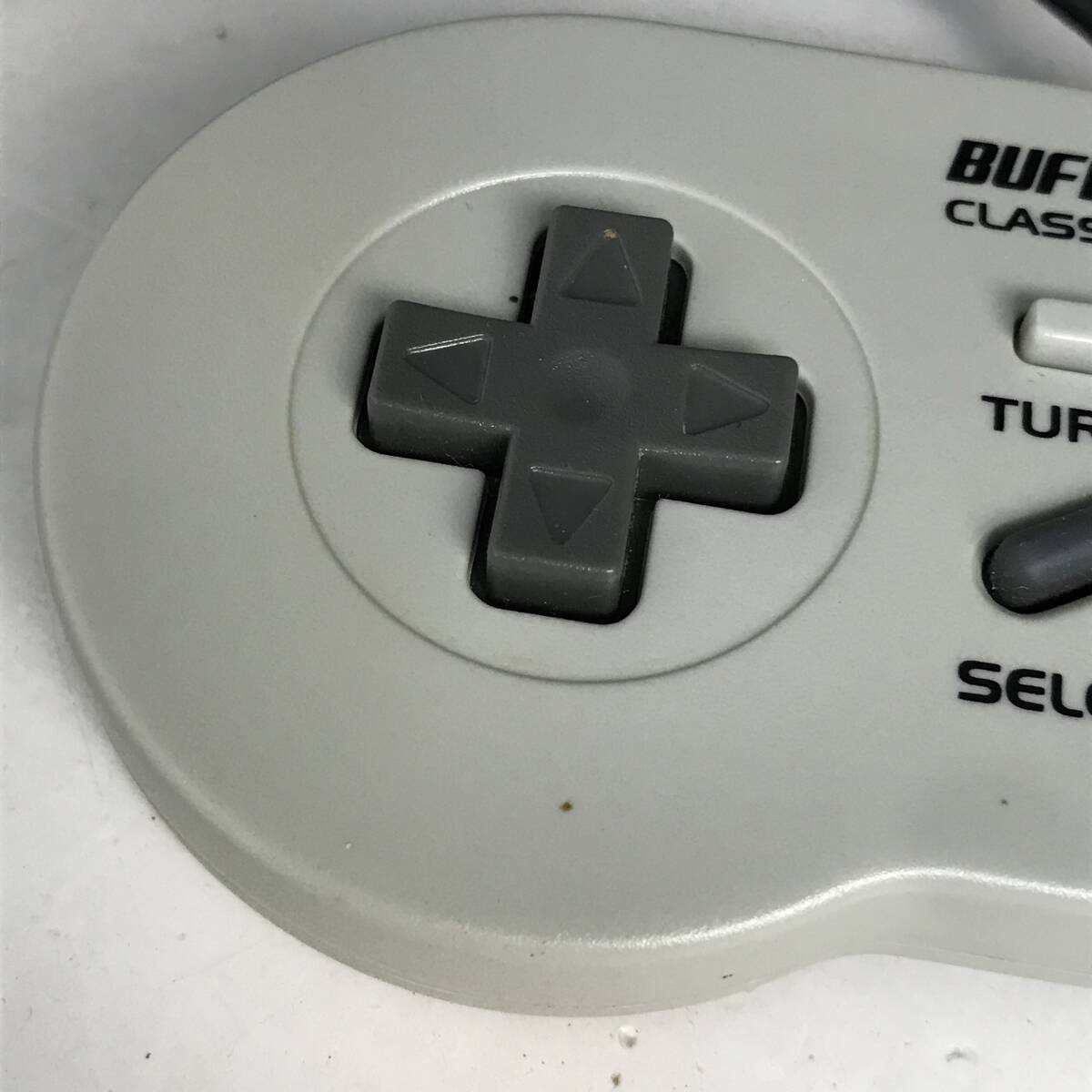 UNY36/79 BUFFALO レトロ調(diào) USB ゲームパッド 8ボタン グレー SFC スーパーファミコン コントローラー BSGP801GY Windows Android 〇