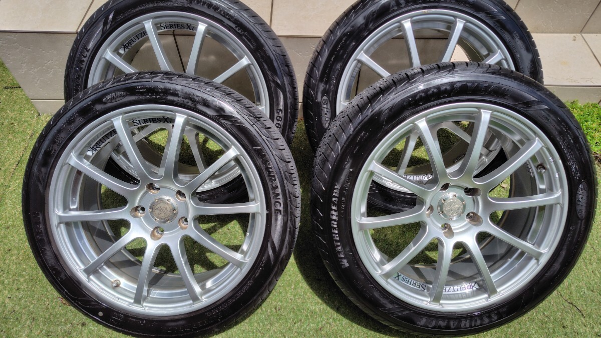 クロイツァーシリーズ Xi　18インチ4本 5穴 PCD114.3【7.5j +45 2本、8j +38 2本】タイヤホイールセット　オールシーズン_画像1