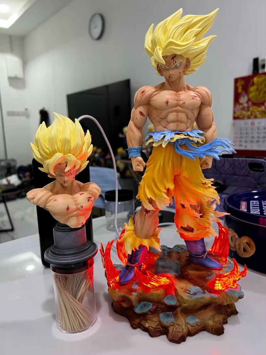 ドラゴンボール 初孫悟空 初超サイヤ人登場ガレージキット【7モードLED付き】 ドラゴンボール 初孫悟空 初超サイヤ人登場ガレージキット【7
