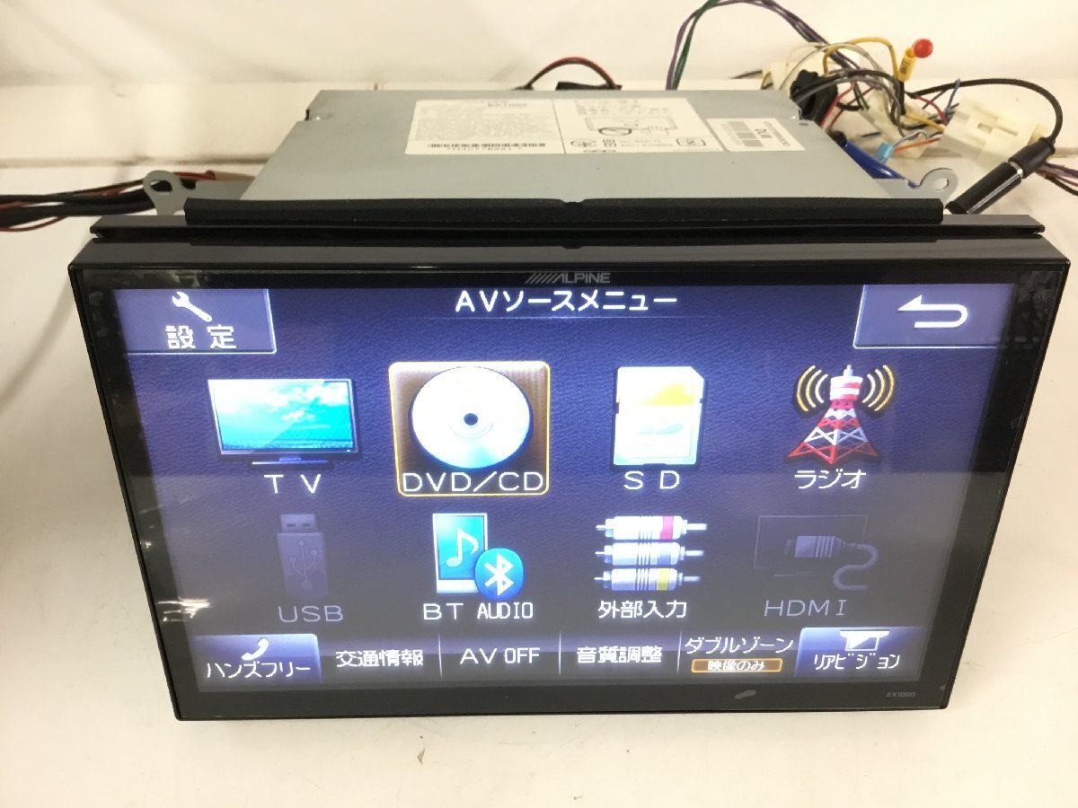 売り切り！ 地図データ2014年 トヨタ 80 ヴォクシー アルパイン EX1000 メモリーナビ TV確認(rèn)済み パネル付き　　　2501143 2J9-1 理　　