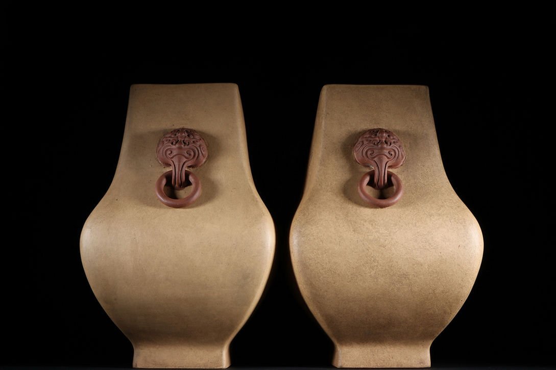 和骨董 古美術品 名越昌晴 銘入り 襖引き手 6枚セット