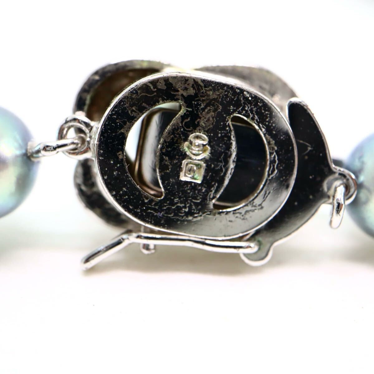 約6.5mm珠/TASAKI(田崎真珠)◆アコヤ本真珠ネックレス◆J 約28.4g 約40.0cm pearl パール necklace jewelry ブルー系 ラウンド EA2/EB0 W18