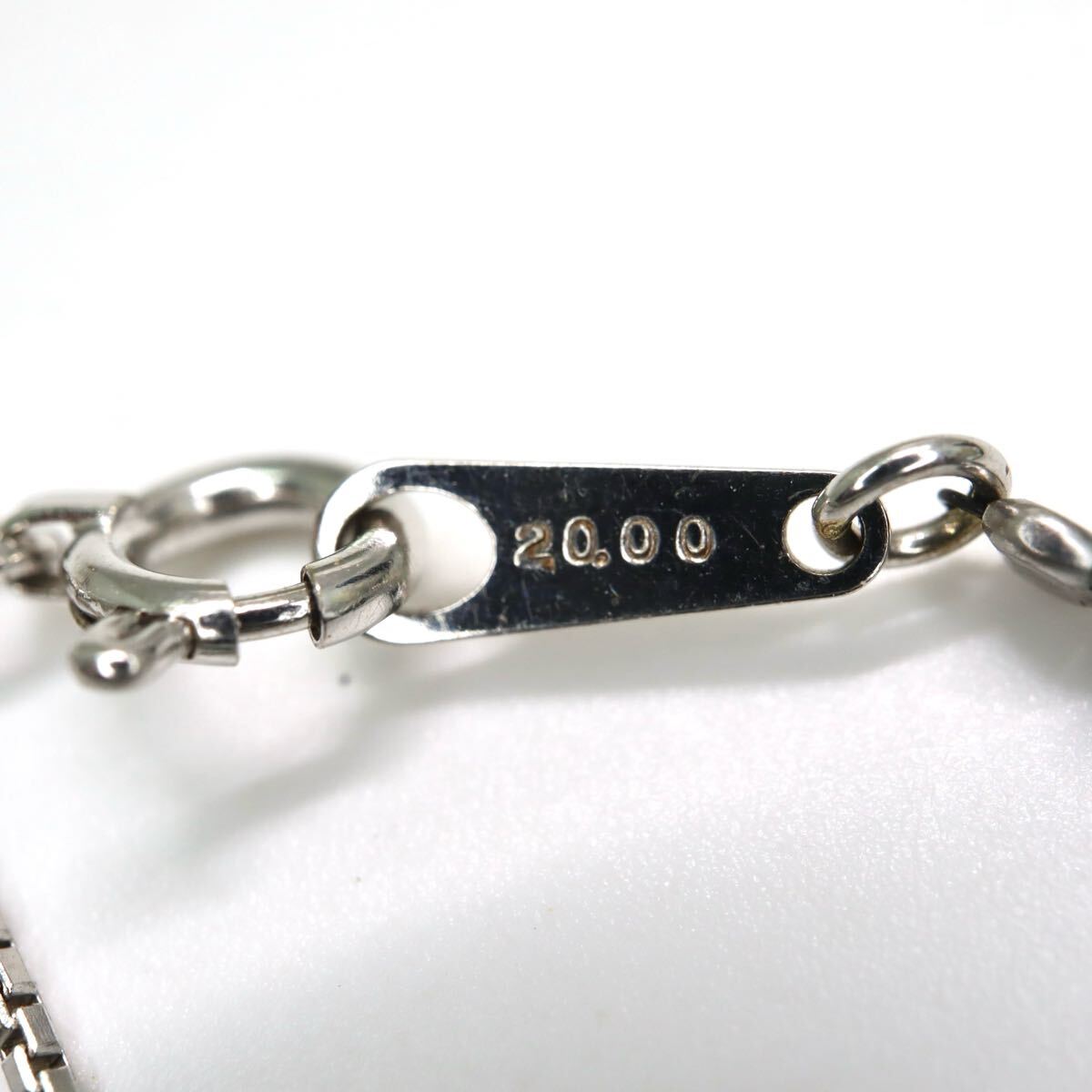 K18WG!!20.00ct!!◆天然ブラックダイヤモンドネックレス◆U 約4.9g 約42+5cm diamond necklace jewelry レディース DH0/EA0 W24