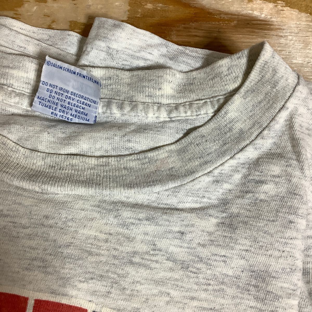 つ1602 USA制 ヒューストンロケッツ NBA 半袖Tシャツ L グレー SALEM 90's ビンテージ シングルステッチ
