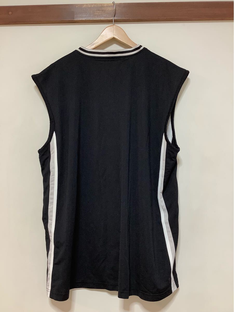 つ1601 Reebok リーボック NBA ゲームシャツ ノースリーブシャツ XL ブラック バスケ タンクトップ