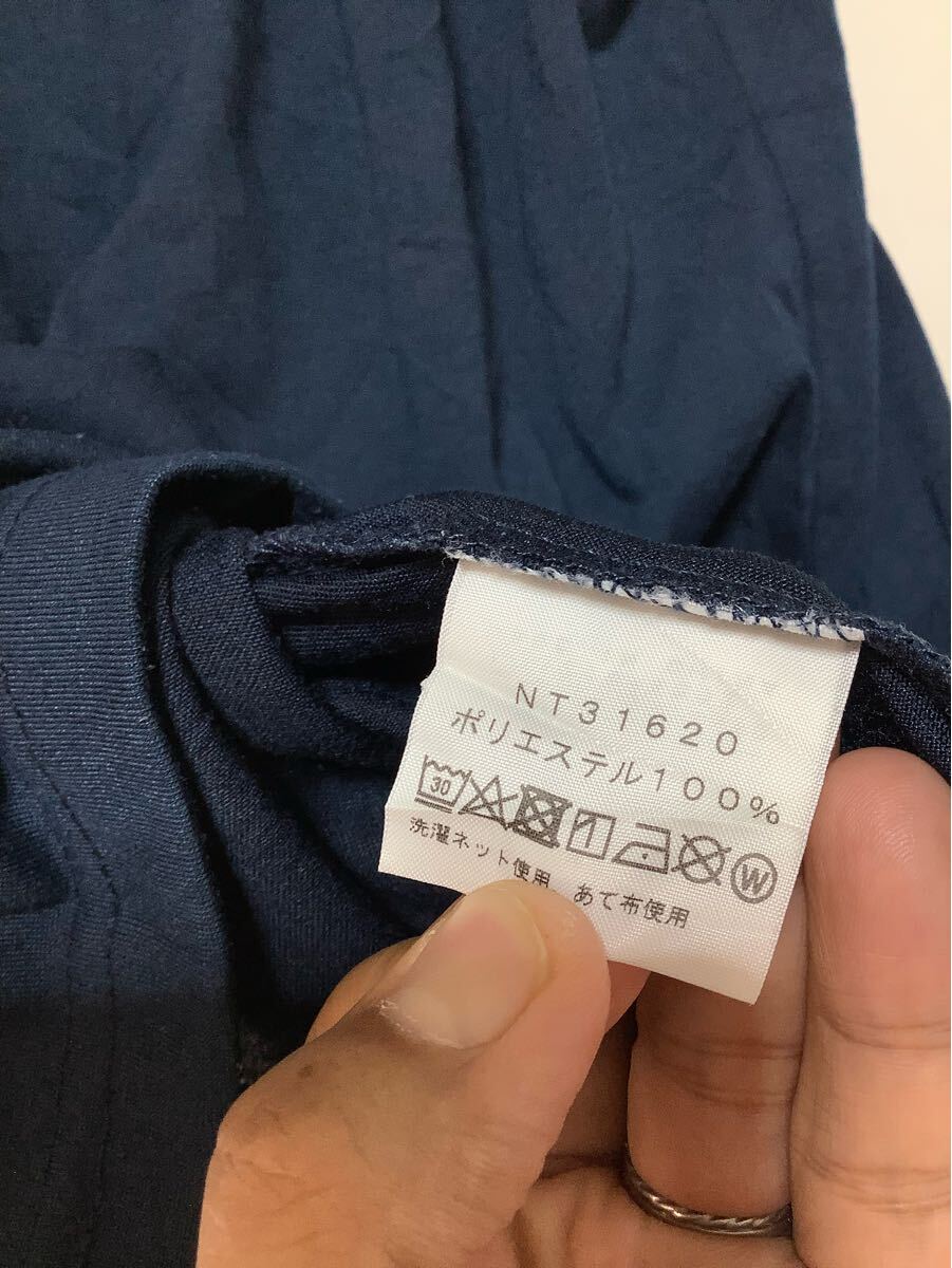つ1622 THE NORTH FACE ノースフェイス ビッグロゴ 半袖Tシャツ M ネイビー ドライ 速干 NT31620 COLOR DOME T