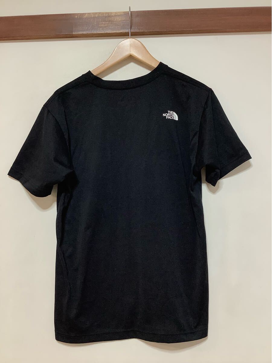 つ1659 THE NORTH FACE ノースフェイス ロゴプリント 半袖Tシャツ L ブラック NT32133 ドライ 速干 カラードームT 