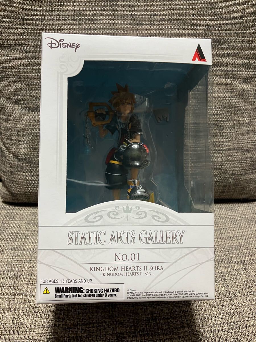 【ほぼ未使用】スタティックアーツ ソラ キングダムハーツ STATIC ARTS GALLERY No.1 KINGDOM HEARTS II フィギュア　スクエニ