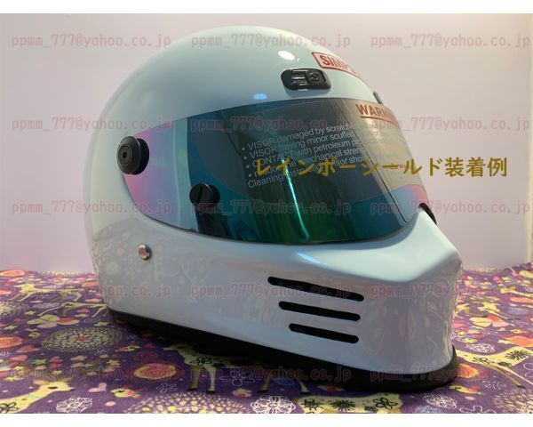 ★新品★限定?日本未発売シンプソンバンディット1213風(fēng)仕様ATV-9ガラス繊維フルフェイスホワイトオンロードCRGヘルメット☆?サイズXL白