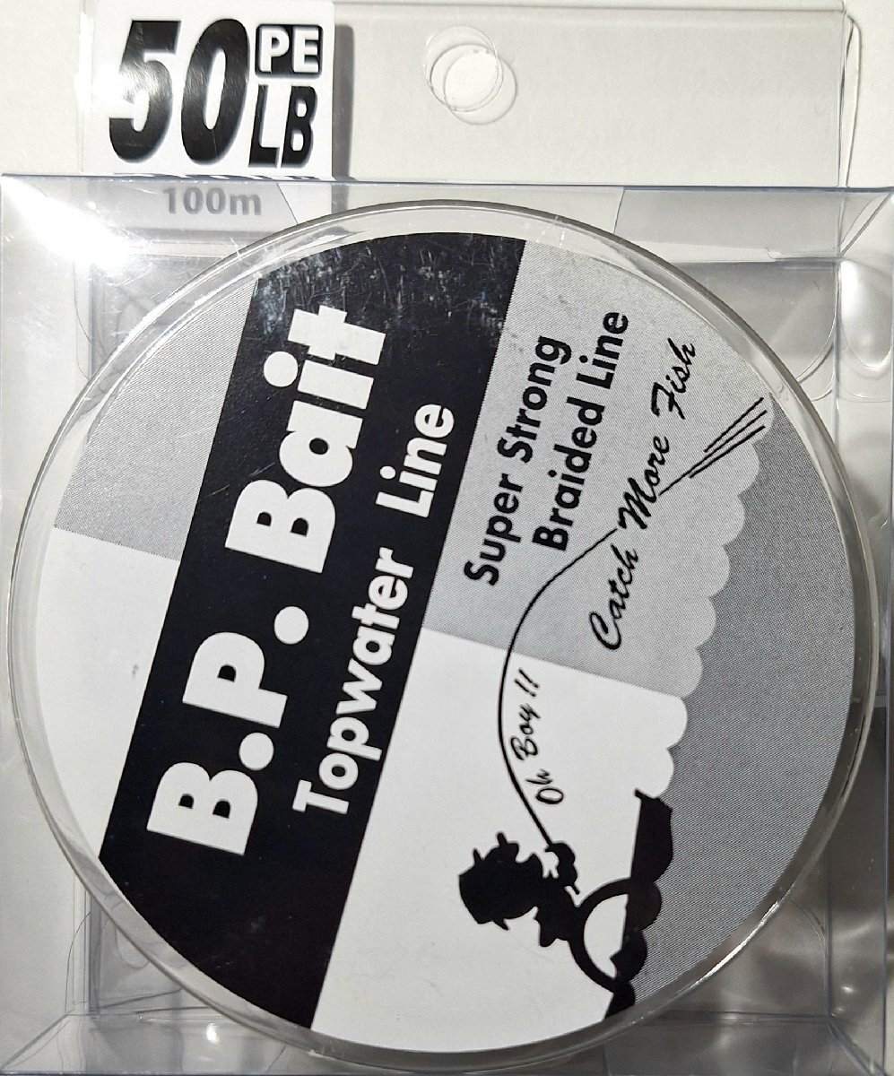 BPベイト　BPライン　50lb/ブラック　100m　トップウォーター用ＰＥライン_画像1