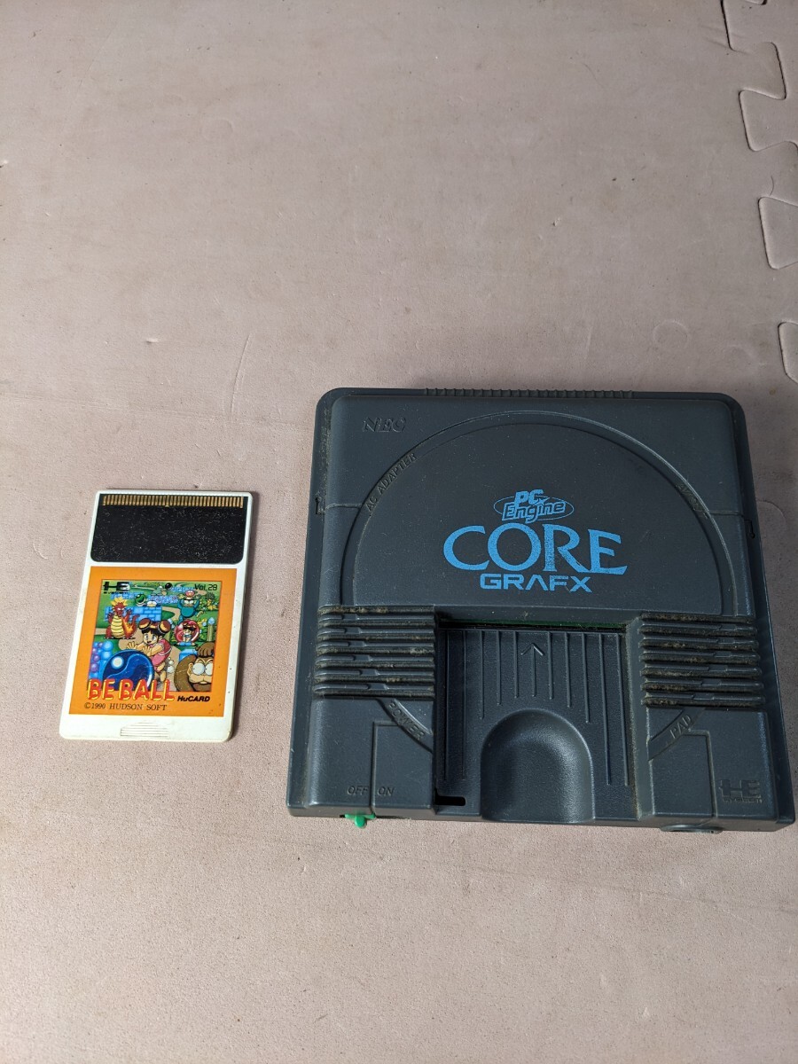 1 иен PC двигатель NEC core графика PC Engine GRAFX soft имеется Junk текущее состояние товар 
