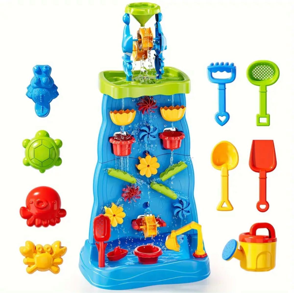 ウォーターテーブル　両面　縦長　サンドテーブル 子供用　屋外玩具　夏の玩具