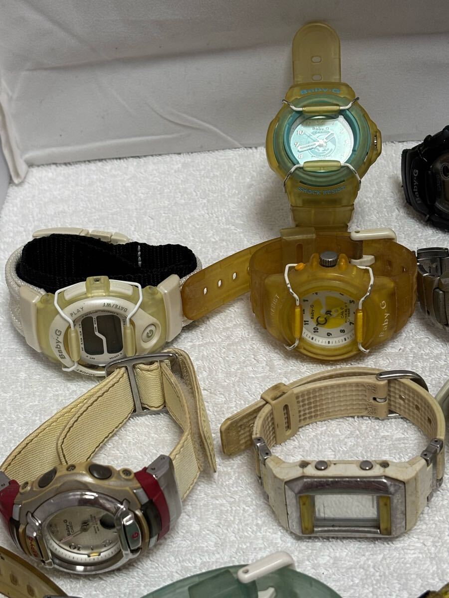 【188-19】1円? CASIO カシオ Baby-G クォーツ 40點(diǎn)まとめ レディース【ジャンク】同梱不可