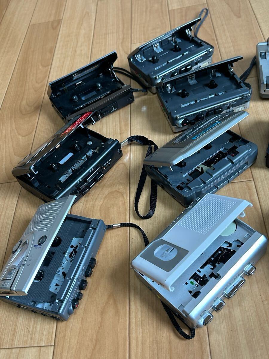 SONY AIWA ELPA YUSAN等 カセットレコーダーまとめてカセットコーダーTCM-400 TCM-30 TCM-57 WM-GX410 HS-PS120 TP-SS1その他中古ジャンク