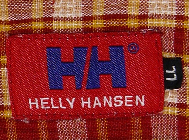 * прекрасный товар HELLY HANSEN Helly Hansen мужской в клетку хлопок 100% короткий рукав . воротник рубашка открытый рубашка LL goldwin производство . цвет серия 