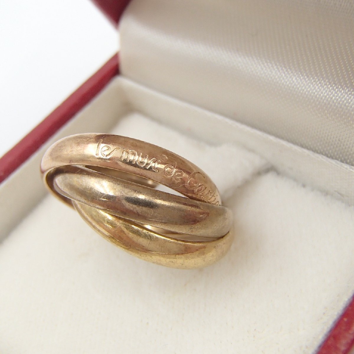 ◎Cartier カルティエ トリニティ 3連 リング / K18 750 約8.5g / 指輪 アクセサリー ◎SN