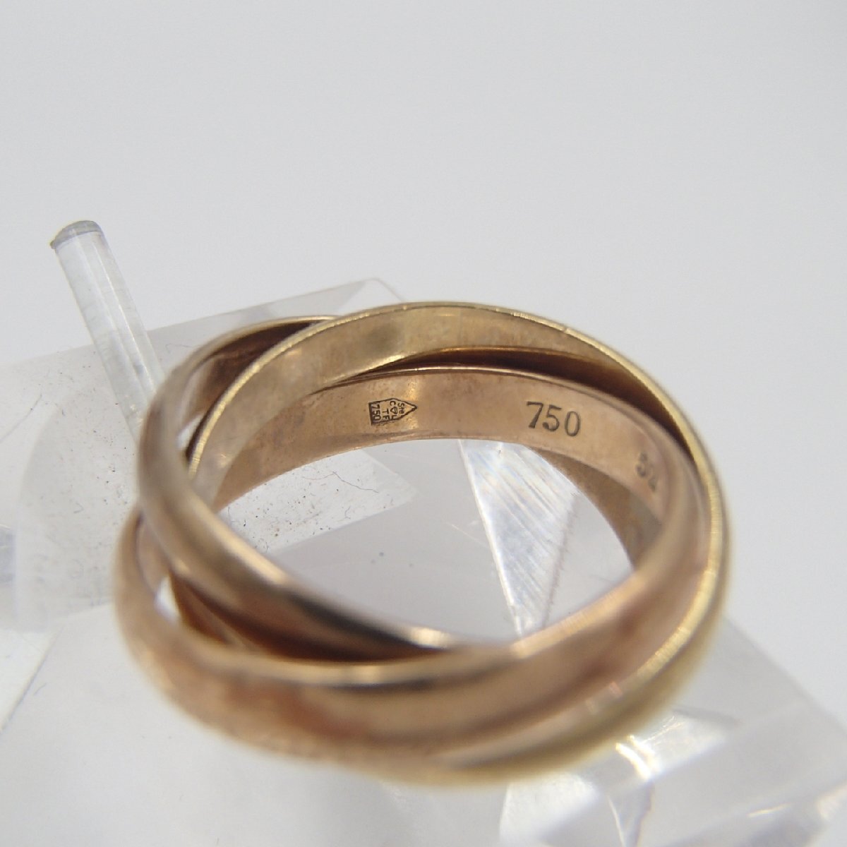 ◎Cartier カルティエ トリニティ 3連 リング / K18 750 約8.5g / 指輪 アクセサリー ◎SN