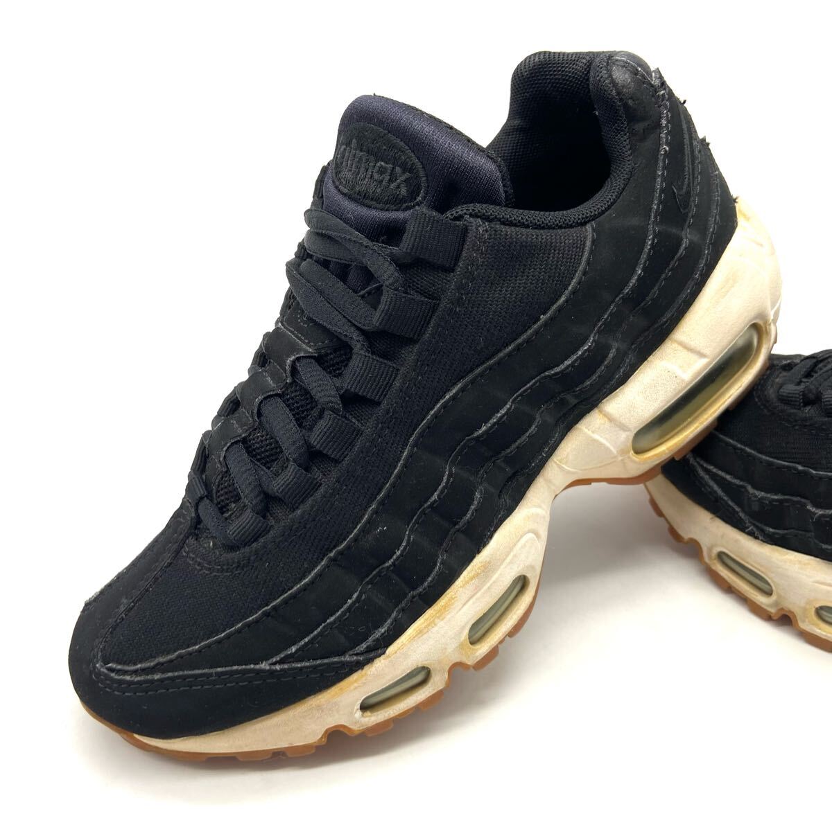 [ Nike / air max 95] серии максимально высокий . произведение Legend модель! высококлассный высокий tech спортивные туфли! черный /jp22.5cm! удар цена!6/25