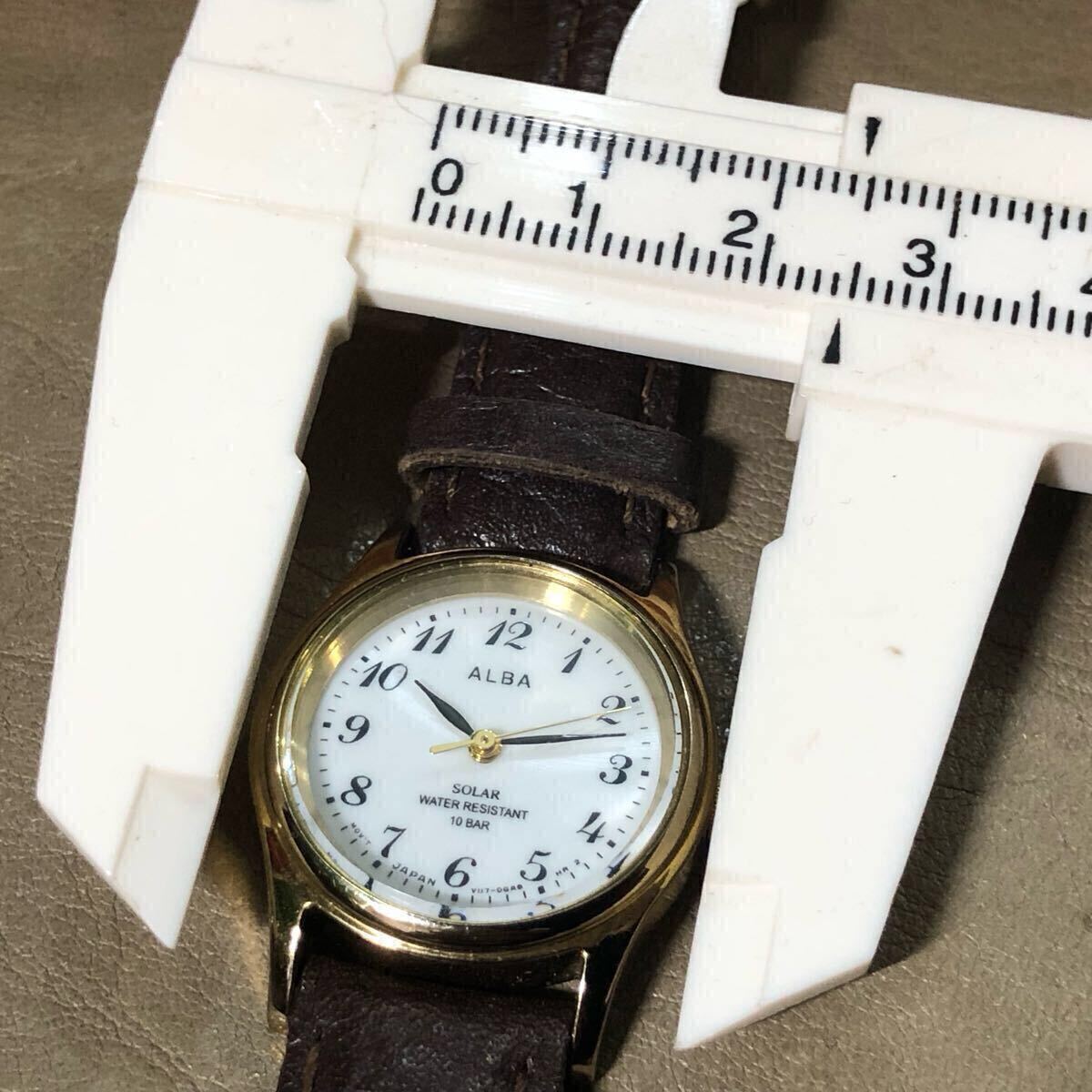 【即決/送料無(wú)料】SEIKO ALBA SOLAR セイコー アルバ ソーラーレディースウォッチ 中古腕時(shí)計(jì) 動(dòng)作品