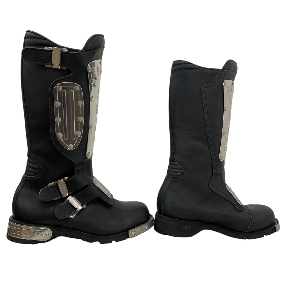 【未使用品】 カドヤ KADOYA HAMMER BOOTS ハンマーブーツ 黒系 ブラック系 26.5cm 19591-100