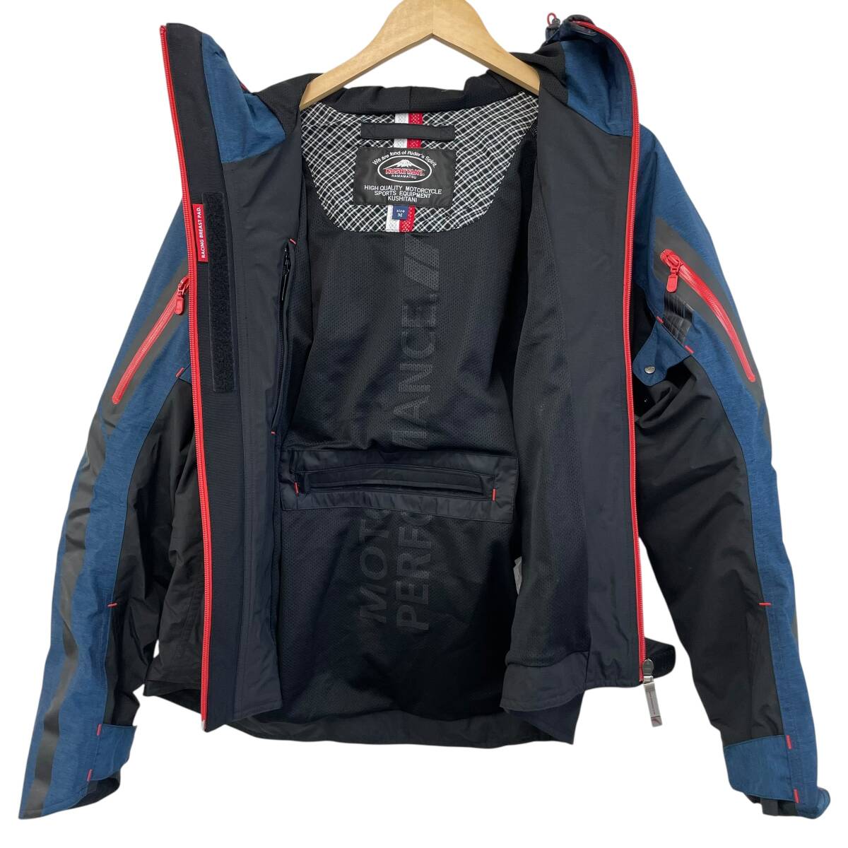 【美品】 KUSHITANI クシタニ K-2419 アメニタジャケット Mサイズ ブラック?ブルー系 黒青系 20023-80