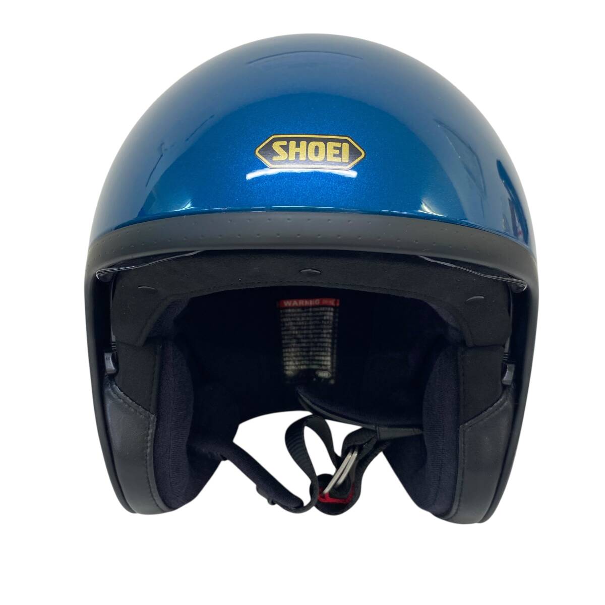 【美品】 SHOEI ショウエイ J.O ジェットヘルメット S(55cm)サイズ 青系 ブルー系 20483-100
