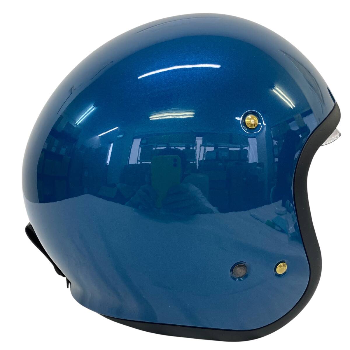 【美品】 SHOEI ショウエイ J.O ジェットヘルメット S(55cm)サイズ 青系 ブルー系 20483-100