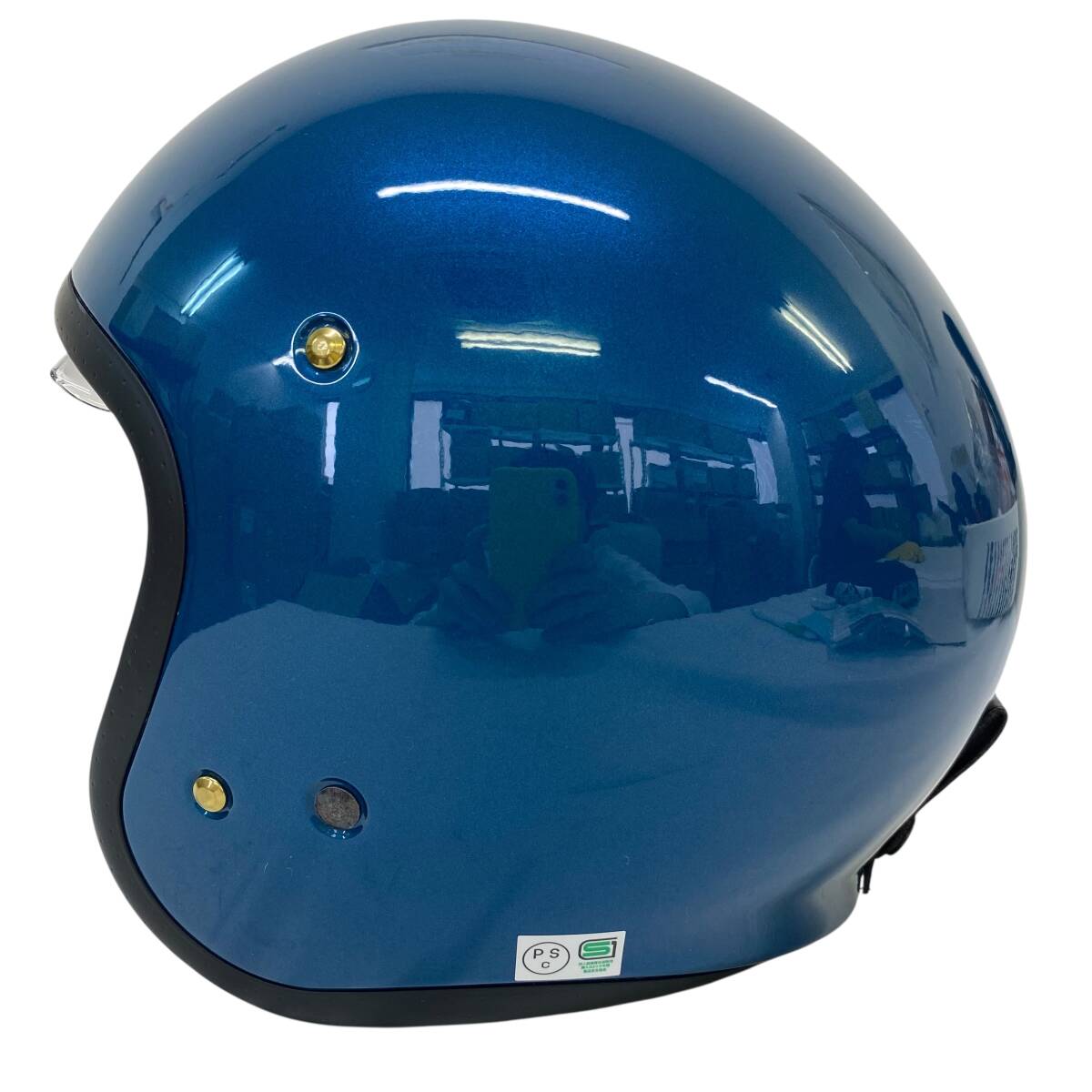 【美品】 SHOEI ショウエイ J.O ジェットヘルメット S(55cm)サイズ 青系 ブルー系 20483-100
