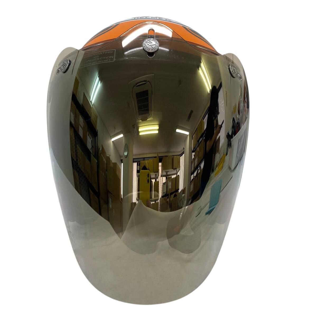 【美品】 Arai アライ CLASSIC AIR ERA ヘルメット　※スモークシールド付き S(55-56cm)サイズ オレンジ系 黒系 ブラック系 20484-100