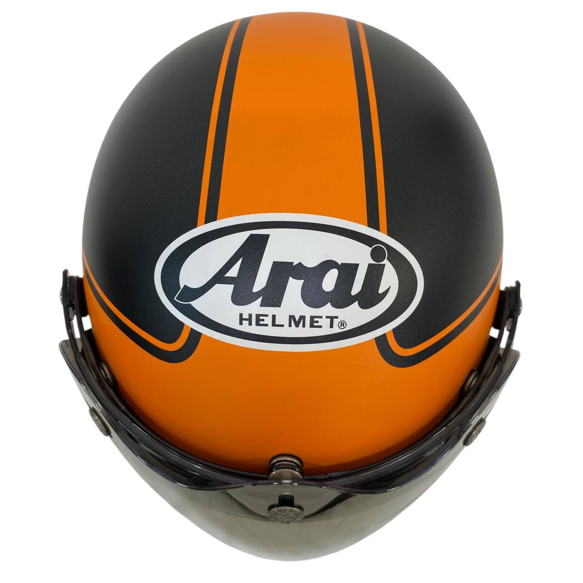 【美品】 Arai アライ CLASSIC AIR ERA ヘルメット　※スモークシールド付き S(55-56cm)サイズ オレンジ系 黒系 ブラック系 20484-100