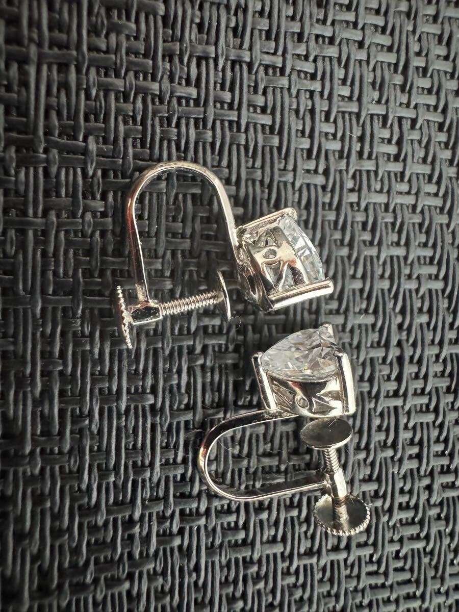DQCZ F925 イヤリング　ハート　 シルバー　レディース　アクセサリー　D-436_画像2
